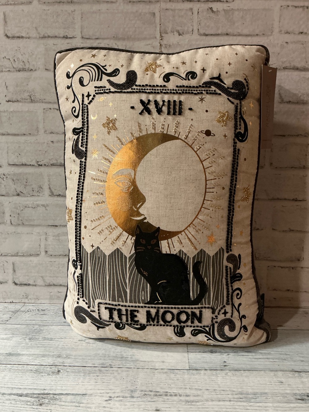 RACHEL ZOE 14x20 tarot moon card pillow